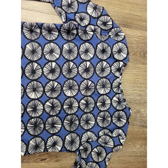 Marimekko for Target Youth Girls Size L Blue Print Rash Guard Sun Shirt Swim UPF - Picture 8 of 8